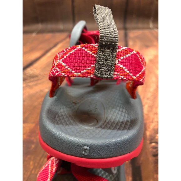 Chaco Z1 Ecotread Sandal Boho Rasberry Pink Girls 3 (6t43) - Picture 10 of 10